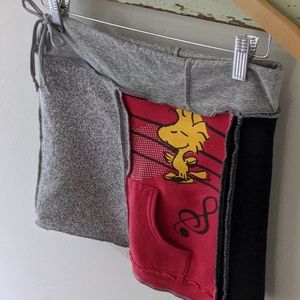 ETSY I Peanuts Upcycled Woodstock Sweatshirt Drawstring Skirt,  Child L